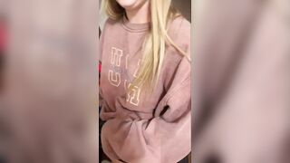 Live TikTok Flashing: College Dorm Room Handstand Nipslip #2