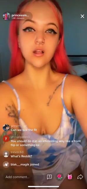 This was from a TikTok live a couple of weeks ago