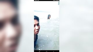 Live TikTok Flashing: Slip at the lake #2