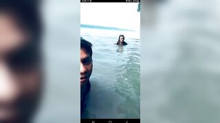 Live TikTok Flashing: Slip at the lake #3