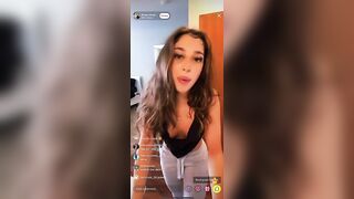 Live TikTok Flashing: Pierced NipSlips #4