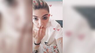 Live TikTok Flashing: Sexy little nip slip #4