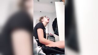 Live TikTok Flashing: UK Glasses girl #3