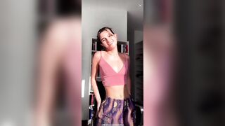 Live TikTok Flashing: Quick slip at the end #1