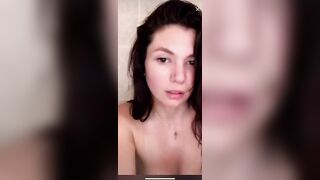 Live TikTok Flashing: French girl  was taking a shower  and did multiple nip slip during her tiktok live ! Enjoy #2