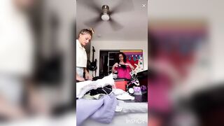 Live TikTok Flashing: 18yo multiple nip slips #1