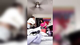 Live TikTok Flashing: 18yo multiple nip slips #2