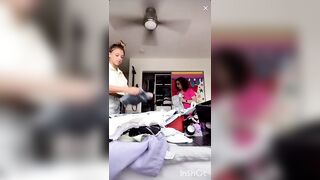 Live TikTok Flashing: 18yo multiple nip slips #3