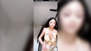 Live TikTok Flashing: Nipslip and up dress #2