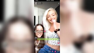 Live TikTok Flashing: Her friend kinda at end #1