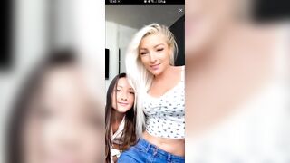 Live TikTok Flashing: Her friend kinda at end #4