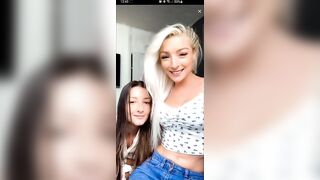 Live TikTok Flashing: Her friend kinda at end #2