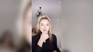 Live TikTok Flashing: See through pierced nipple. #1