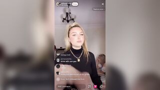 Live TikTok Flashing: See through pierced nipple. #4