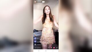 Live TikTok Flashing: Downblouse creates quick nipslip #4