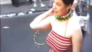 Flashing at Mardi Gras: One of my fav mardi girls. #1