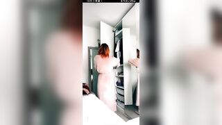 Live TikTok Flashing: Full topless and panties mirror oops. #3