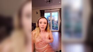 Live TikTok Flashing: Beautiful nip. #3