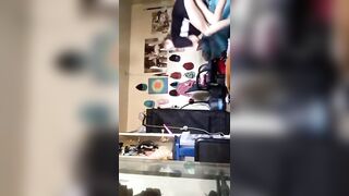 Live TikTok Flashing: 19YO upskirt #4