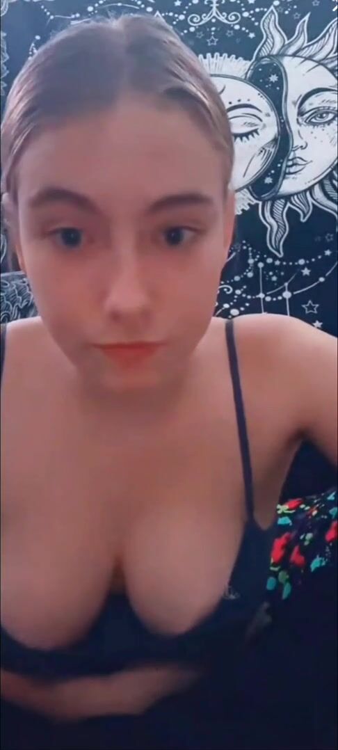 Caught this one last second, think she deleted her account tho
