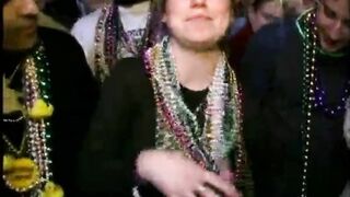 Flashing at Mardi Gras: Multi grope #1