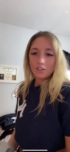 Yes finally caught a nip slip from her