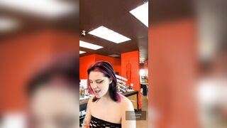 Live TikTok Flashing: Lingerie Nipslip from barista #4