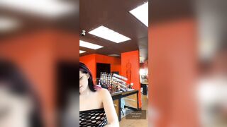 Live TikTok Flashing: Lingerie Nipslip from barista #2