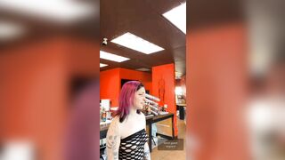 Live TikTok Flashing: Lingerie Nipslip from barista #3