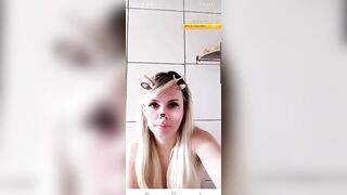 Russian girl, unexpected gap in the hair. From Buzzcast