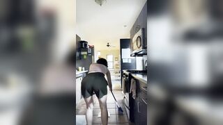 Girls Getting Pantsed: Pantsed while sweeping! Is nowhere safe? #3