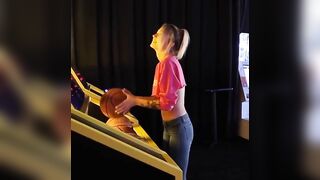 Public Nudity: Shooting hoops in a crop top #4