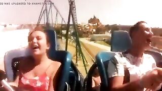 Flashing Boobs: roller coaster boobs out #4