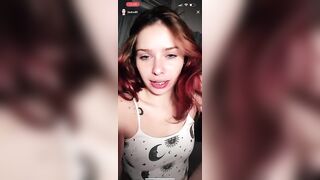 Caught Slip in Live: TikTok flashing lips #2