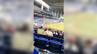 Flashing Girls: Another flash at the ballgame♥️♥️ #4