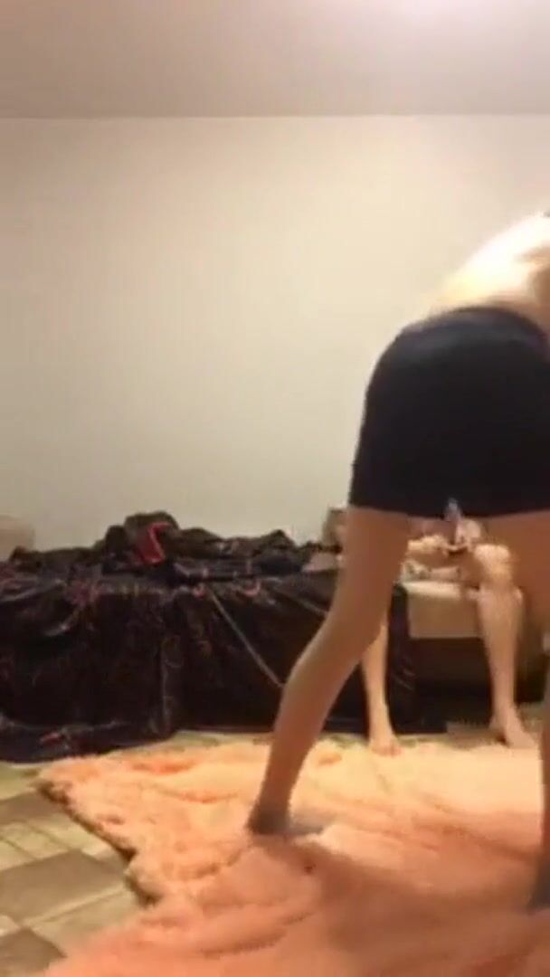She went for his shorts first, but ended up getting wedgied and pantsed