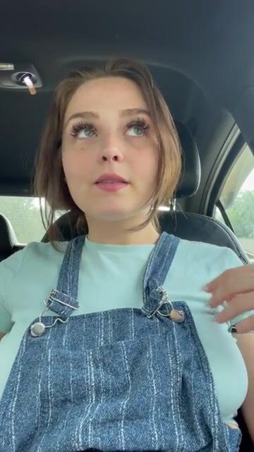 I enjoy the thought of someone seeing me flash my tits
