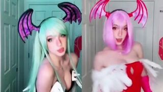 Miss Bri Cosplay as Morrigan and Lilith #1